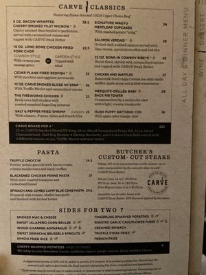 Menu photo 8 CARVE American Grille - Barton Creek Austin, TX Menu photo 8 CARVE American Grille - Barton Creek Austin, TX