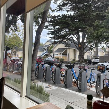 Cafe M - Cafe M - Looking outside the window onto 5th Street - Breakfast & Brunch Near Me - Berkeley, California