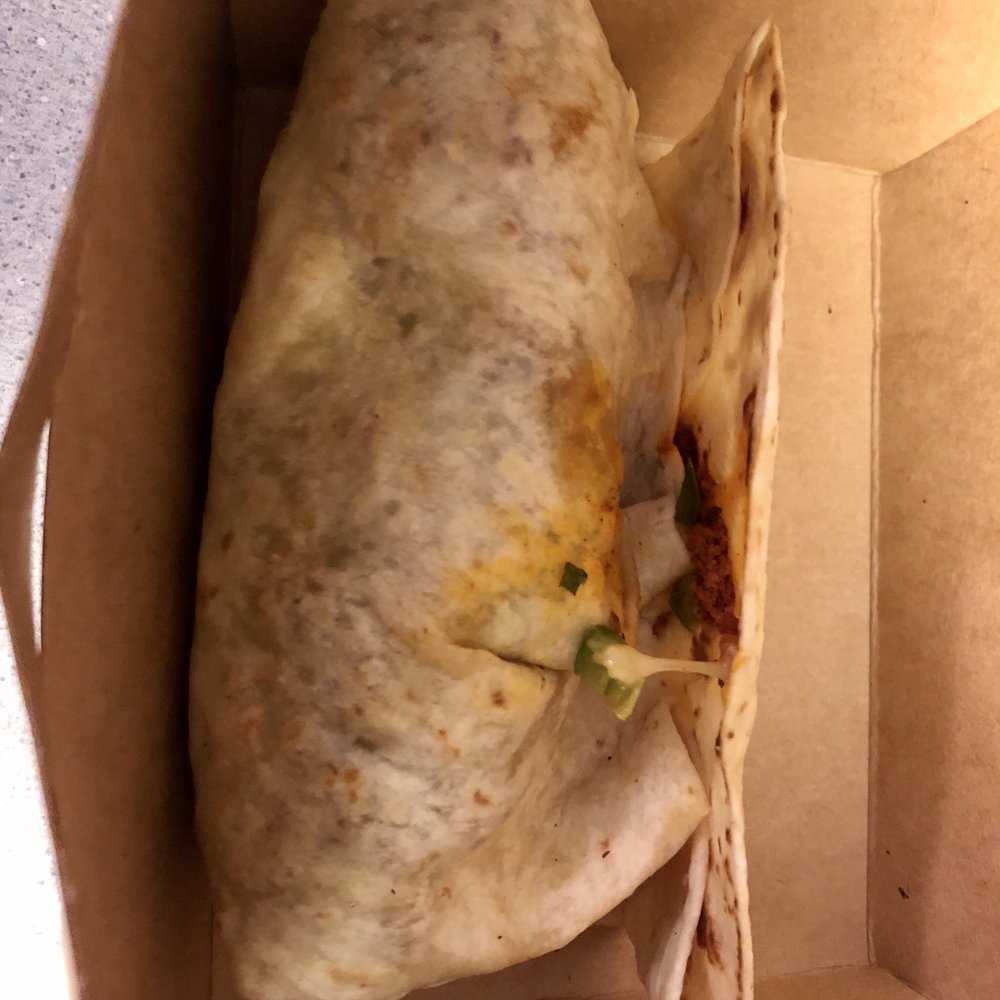 More Brewing - One of two Chorizo "mini" but yet full size burritos. - Breweries Near Me - Huntley, Illinois More Brewing - One of two Chorizo "mini" but yet full size burritos. - Breweries Near Me - Huntley, Illinois