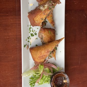 BRGR Bar - Philly cheese steak egg rolls. Good flavor. - Burgers Near Me - Portsmouth, New Hampshire BRGR Bar - Philly cheese steak egg rolls. Good flavor. - Burgers Near Me - Portsmouth, New Hampshire
