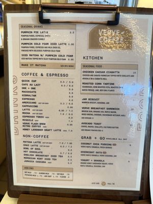 Menu photo 7 Verve Coffee Roasters Santa Cruz, CA Menu photo 7 Verve Coffee Roasters Santa Cruz, CA