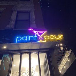 Exterior outside entrance of Paint N Pour - New York, New York Exterior outside entrance of Paint N Pour - New York, New York