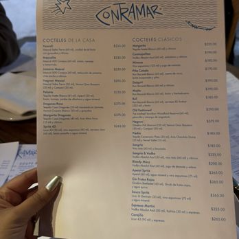 Contramar - Menu - Seafood Near Me - Ciudad de México, DIF Contramar - Menu - Seafood Near Me - Ciudad de México, DIF