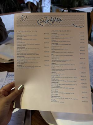 Menu photo 3 Contramar Ciudad de México, DIF Menu photo 3 Contramar Ciudad de México, DIF