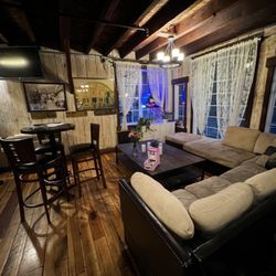 Rustic Wheelhouse - Comfy sitting area near bar