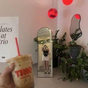 Trio Coffee House - Iced honey cinnamon latte - Coffee & Tea Near Me - Canoga Park, California