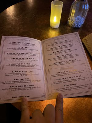Menu photo 2 1923 Prohibition Bar Las Vegas, NV Menu photo 2 1923 Prohibition Bar Las Vegas, NV