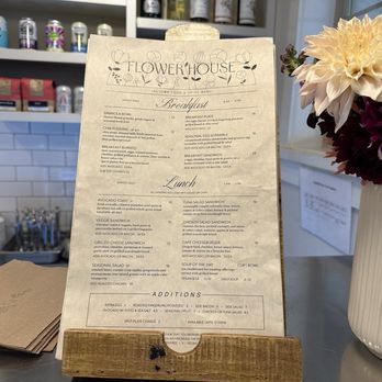 Flower House Cafe - Menu - New American Near Me - Langley, Washington