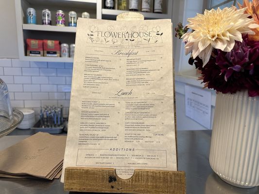 Menu photo 6 Flower House Cafe Langley, WA