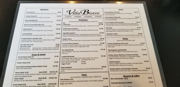 Menu photo 2 Villa Bistro Edmonton, AB Menu photo 2 Villa Bistro Edmonton, AB