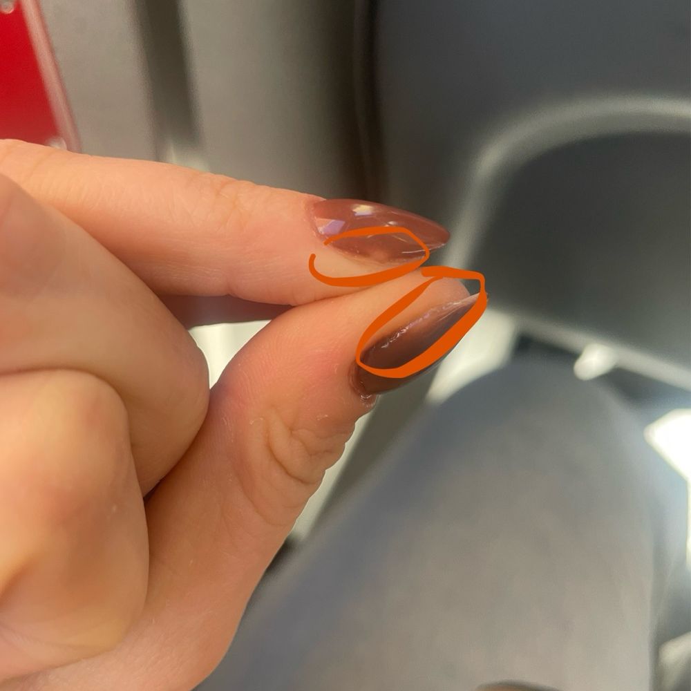 Apple Nails and Spa - Gaps where they didn't paint my nail - Nail Salons Near Me - New York, New York