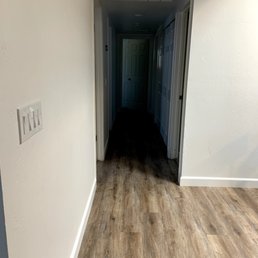 New floors and baseboards