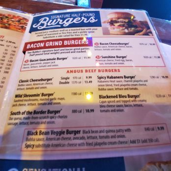 Bubba's 33 - Burgers menu - Pizza Near Me - Evansville, Indiana