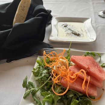 Harbor Haus Restaurant - Watermelon salad - German Near Me - Copper Harbor, Michigan Harbor Haus Restaurant - Watermelon salad - German Near Me - Copper Harbor, Michigan