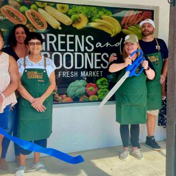 Greens and Goodness - Our grand opening ribbon cutting with the Citrus County Chamber of Commerce - Fruits & Veggies Near Me - Inverness, Florida Greens and Goodness - Our grand opening ribbon cutting with the Citrus County Chamber of Commerce - Fruits & Veggies Near Me - Inverness, Florida