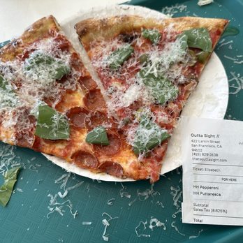 Outta Sight Pizza - $4 Happy Hour Pepperoni + Puttanesca {7/31/2025} - Pizza Near Me - San Francisco, California