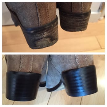 Leather Spa - Bootie heels i destroyed, leather spa did an amazing job fixing! - Shoe Repair Near Me - New York, New York Leather Spa - Bootie heels i destroyed, leather spa did an amazing job fixing! - Shoe Repair Near Me - New York, New York