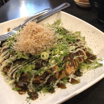 Sen Dai Sushi - Okonomiyaki, Japanese pancake with seafood and vegetables. - Japanese Near Me - Milpitas, California Sen Dai Sushi - Okonomiyaki, Japanese pancake with seafood and vegetables. - Japanese Near Me - Milpitas, California