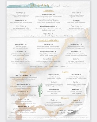 Menu photo 3 Su Casa Plymouth, MA Menu photo 3 Su Casa Plymouth, MA