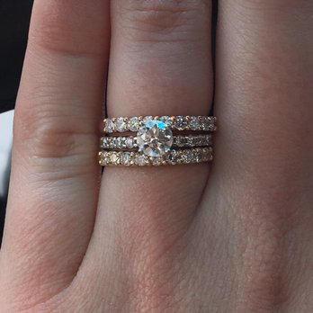 Jewelry Design Center - Forever obsessed with my beautiful rings. Wedding bands were created using diamonds from my parents weddings bands. So in love. - Jewelry Near Me - Spokane, Washington Jewelry Design Center - Forever obsessed with my beautiful rings. Wedding bands were created using diamonds from my parents weddings bands. So in love. - Jewelry Near Me - Spokane, Washington