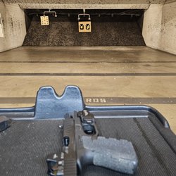 Firing-Line Indoor Shooting Ranges - 7 yards with tennis balls