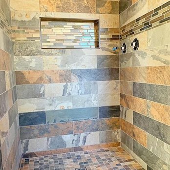 Bridger Mountain Floors - a walk in shower - Flooring Near Me - Belgrade, Montana