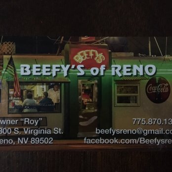 Beefy's - Beefy's business card. - Diners Near Me - Reno, Nevada
