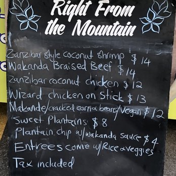 Kilimanjaro Flavour - Menu for Sunday 8-30-20 - Food Trucks Near Me Kilimanjaro Flavour - Menu for Sunday 8-30-20 - Food Trucks Near Me
