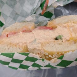Delicious spicy tuna melt