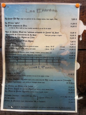 Menu photo 2 Auberge du Bessard - L'Oasis Sevrier, 74 Menu photo 2 Auberge du Bessard - L'Oasis Sevrier, 74