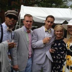 St John's College - Nattily dressed friends.