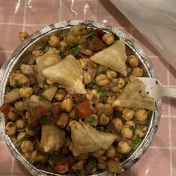 This is considered samosa chaat to nawab owners.... This is considered samosa chaat to nawab owners....