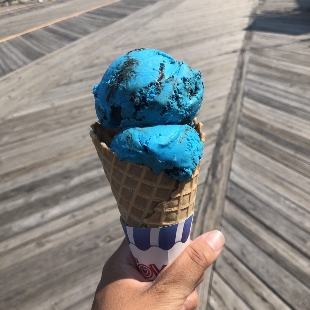 Coney Waffle - Monster cookie blue - Ice Cream & Frozen Yogurt Near Me - Belmar, New Jersey Coney Waffle - Monster cookie blue - Ice Cream & Frozen Yogurt Near Me - Belmar, New Jersey