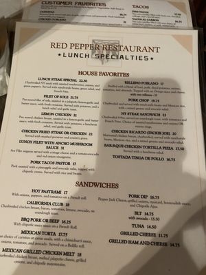 Menu photo 2 Red Pepper Restaurant Bakersfield, CA Menu photo 2 Red Pepper Restaurant Bakersfield, CA