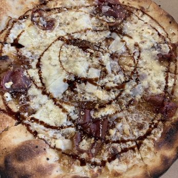 Rotolo's Craft & Crust - Prosciutto & Fig pizza. The fig sauce is VERY VERY sweet. More like flatbread than pizza. $25 - Pizza Near Me - Willow Park, Texas Rotolo's Craft & Crust - Prosciutto & Fig pizza. The fig sauce is VERY VERY sweet. More like flatbread than pizza. $25 - Pizza Near Me - Willow Park, Texas