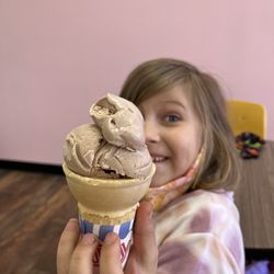 Millie's Michoacana - She's a basic chocolate girl and she was happy!