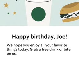 Free Birthday Coffee Free Birthday Coffee