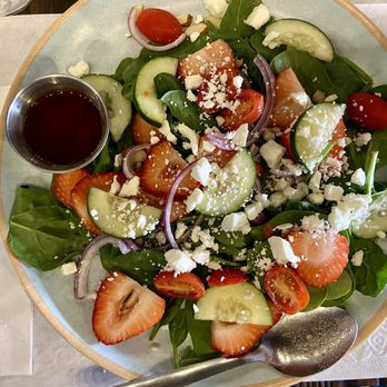 Sylvia's Grands Amis - Strawberry salad - New American Near Me - Ballinger, Texas Sylvia's Grands Amis - Strawberry salad - New American Near Me - Ballinger, Texas