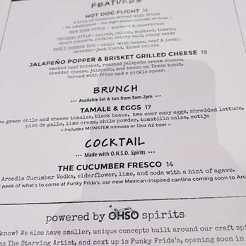 OHSO Distillery - September specials - New American Near Me - Scottsdale, Arizona