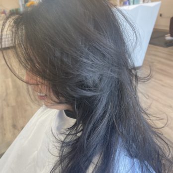 Angie's Salon - Long hair, wolf cut, layers for volume  Cut by Jeffrey - Hair Salons Near Me - Las Vegas, Nevada