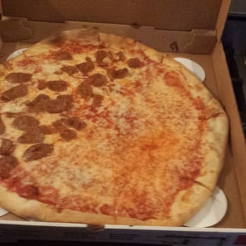 Wiseguy Pizza - Half cheese half sausage... amazing!!! - Pizza Near Me - Washington, DC, District of Columbia Wiseguy Pizza - Half cheese half sausage... amazing!!! - Pizza Near Me - Washington, DC, District of Columbia