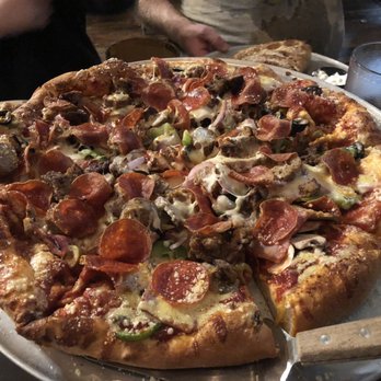 Atlas Pizza - X-large supreme. Holy toppings Batman! - Pizza Near Me - Gainesville, Georgia Atlas Pizza - X-large supreme. Holy toppings Batman! - Pizza Near Me - Gainesville, Georgia