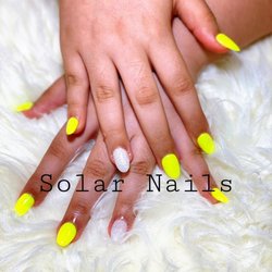 Solar Nails - Neon powder color and glitter