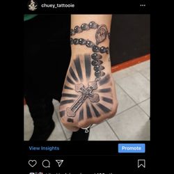 Tattoo work done by Jesus Chuey Armenta