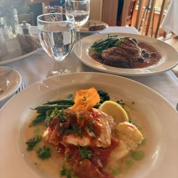 Ledford House - Halibut (special) and duck breast - French Near Me - Albion, California Ledford House - Halibut (special) and duck breast - French Near Me - Albion, California