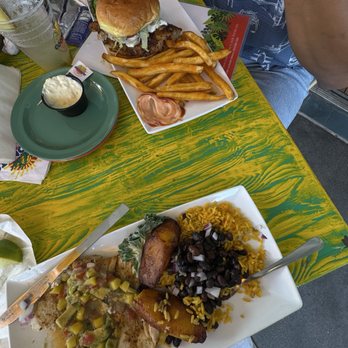 Cha Cha Coconuts - Grouper burger Tropical Mahi Mahi - Bars Near Me - Sarasota, Florida