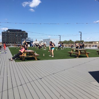Hi-Lawn - Group exercise class on the rooftop - Cocktail Bars Near Me - Washington, DC, District of Columbia