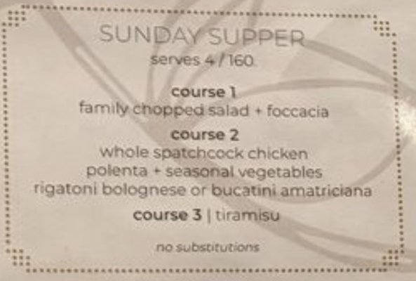 Menu photo 1 Cucina Urbana San Diego, CA