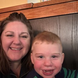 Date night with my handsome son. Just waiting for our table.