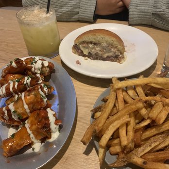 The Cut - The grand cut, honey sriracha wings, fries - Burgers Near Me - Irvine, California The Cut - The grand cut, honey sriracha wings, fries - Burgers Near Me - Irvine, California